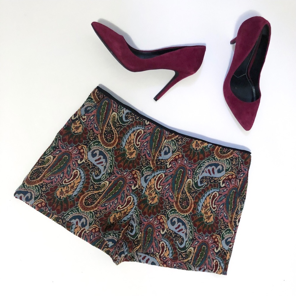 Forever 21 Paisley mini shorts